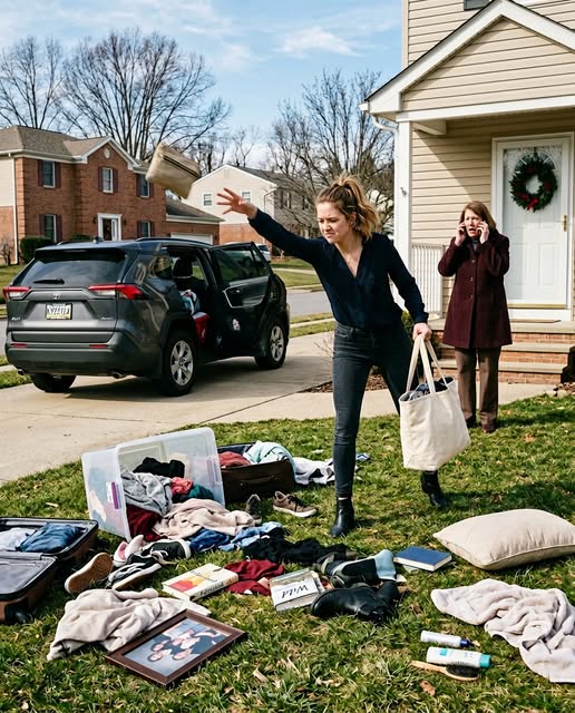 While I was at work, my MILcalled and snapped, “Where’s your $2,500 Christmas bonus? Why haven’t you sent it yet?”, I just laughed. When I got home, I threw all of her belongings out onto the lawn…