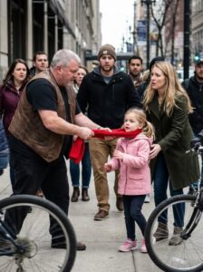 A Biker Snatched a Scarf From a Little Girl—What Everyone Thought Was Cruel… Saved Her Life