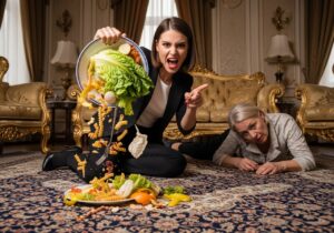 She Called Me a “Paralyzed Parasite” and Dumped Trash on My Persian Rug, Then Told Me to Lick It Up… When the SUVs Arrived, Her Mask Slipped… and Her Empire Collapsed.