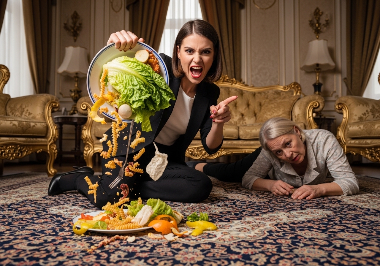 She Called Me a “Paralyzed Parasite” and Dumped Trash on My Persian Rug, Then Told Me to Lick It Up… When the SUVs Arrived, Her Mask Slipped… and Her Empire Collapsed.