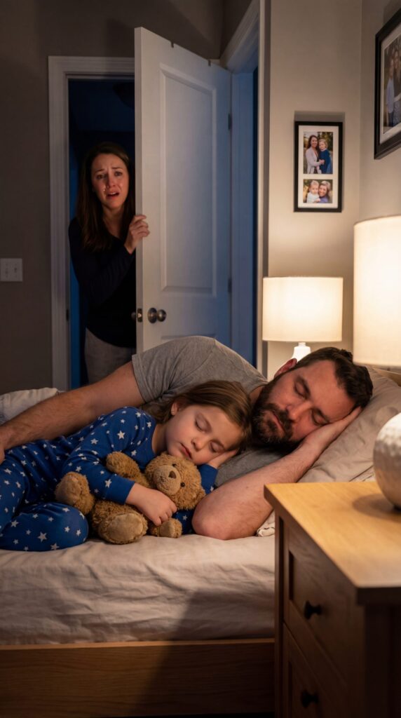 Every night, my husband would go to sleep in our daughter’s room: at first, I didn’t pay any attention to it, but one day I decided to hide the camera in her room.