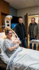 I had just given birth to my daughter when my husband leaned over my hospital bed, slapped me, and whispered, “Now you’re nothing but a helpless woman.” I was too weak to fight back, too shocked to speak—until the door burst open and my father’s voice cut through the room: “You should never have touched her.” In that second, everything changed… and my husband realized he had just destroyed his own life.