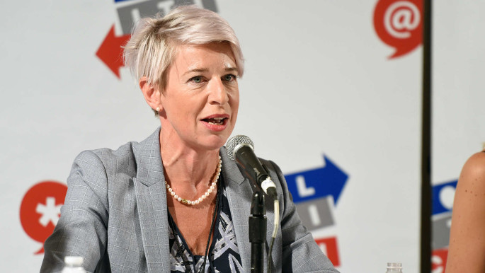Fake pictures of Katie Hopkins in hospital shared online