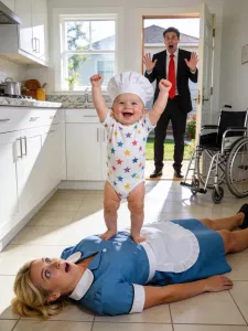 A millionaire pretended to go on a trip, but discovered what his maid was doing with his disabled son, the unexpected return, and the kitchen secret…