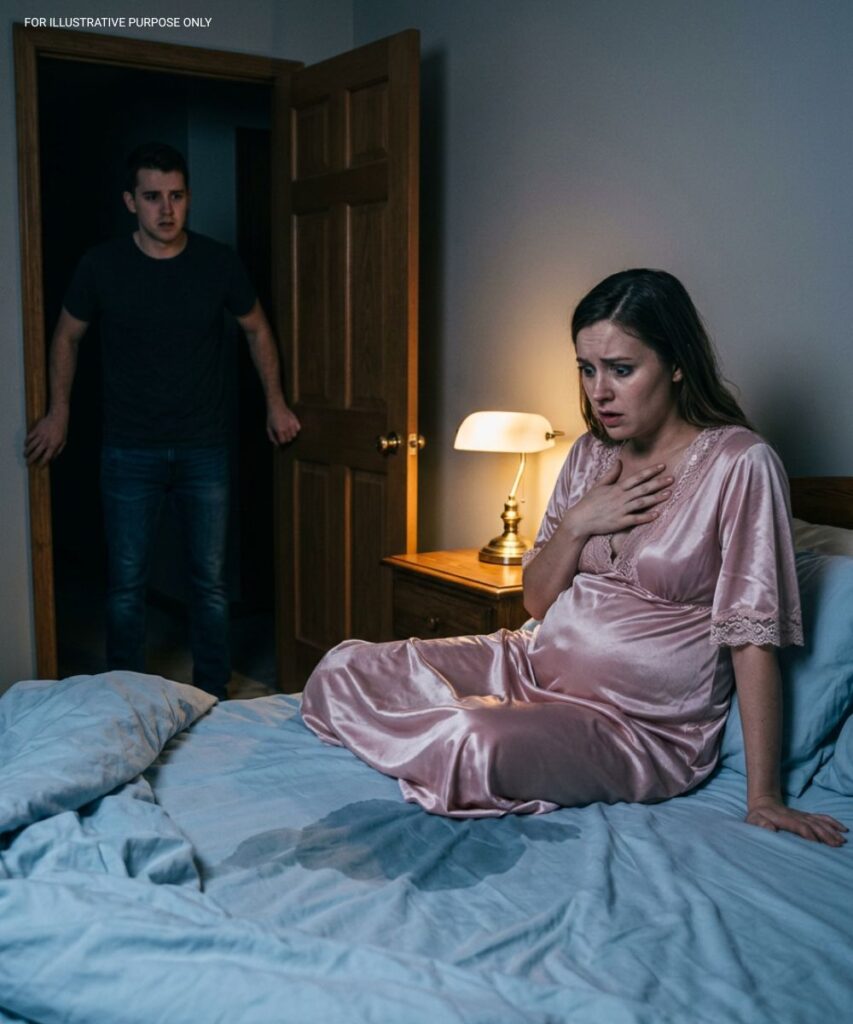 I came back from a business trip in the middle of the night, saw my wife’s pink dress on backwards and those water stains on the bed… and I froze.