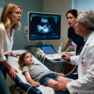 “Mom… My Stomach Still Hurts,” My Eight-Year-Old Whispered After a Weekend With Her Stepfather — But When the Doctor Looked at the Ultrasound Screen and Suddenly Said, “Call an Ambulance Immediately,” I Realized Something Terrifying Had Been Hiding Inside My Daughter All Along