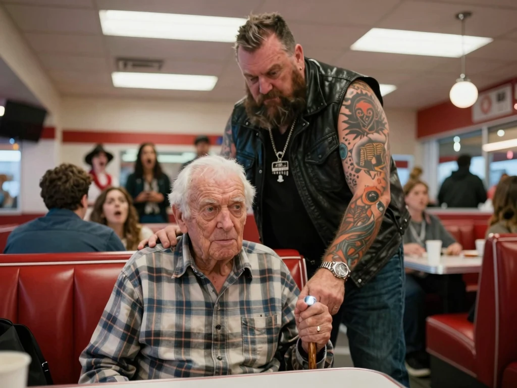 Five Arrogant Bikers Cornered A 90-Year-Old Veteran In A Small Town Diner, But They Had Absolutely No Clue They Just Sparked A War With An Army Of Furious Combat Veterans.