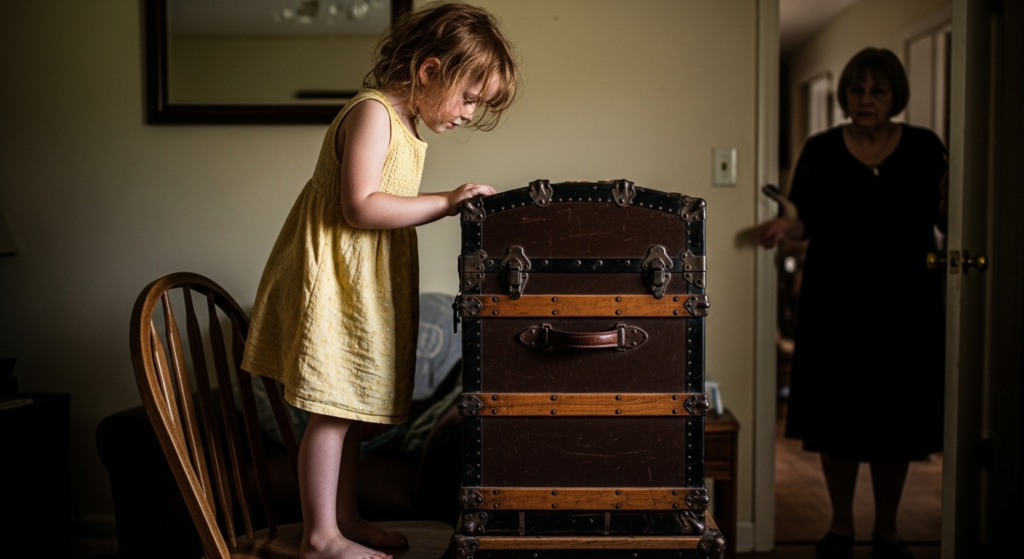 An 8-Year-Old Girl Climbed Into Her Father’s Casket During the Wake, But When She Whispered Into His Ear, the Entire Room Froze in Pure Terror.