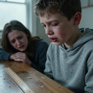 YOU ARE JUST BEING STUBBORN!” I SCREAMED, SLAMMING MY RULER AGAINST THE DESK UNTIL THE WOOD CRACKED, DEMANDING THAT SEVEN-YEAR-OLD LEO READ A SINGLE SENTENCE. BUT AS HIS LIPS FINALLY TREMBLED OPEN, I SAW THE BLOODY BLISTERS AND THE TORN FLESH OF A CHILD WHO HAD BEEN EATING SPOILED LEFTOVERS FROM A DUMPSTER JUST TO SURVIVE THE NIGHT. I REALIZED MY ANGER HAD BLINDED ME TO THE FACT THAT HE WASN’T DEFIANT; HE WAS LITERALLY FALLING APART WHILE THE SCHOOL BOARD WATCHED FROM THE DOORWAY.