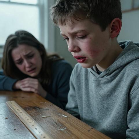 YOU ARE JUST BEING STUBBORN!” I SCREAMED, SLAMMING MY RULER AGAINST THE DESK UNTIL THE WOOD CRACKED, DEMANDING THAT SEVEN-YEAR-OLD LEO READ A SINGLE SENTENCE. BUT AS HIS LIPS FINALLY TREMBLED OPEN, I SAW THE BLOODY BLISTERS AND THE TORN FLESH OF A CHILD WHO HAD BEEN EATING SPOILED LEFTOVERS FROM A DUMPSTER JUST TO SURVIVE THE NIGHT. I REALIZED MY ANGER HAD BLINDED ME TO THE FACT THAT HE WASN’T DEFIANT; HE WAS LITERALLY FALLING APART WHILE THE SCHOOL BOARD WATCHED FROM THE DOORWAY.