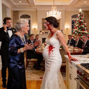 I never told my in-laws that I am the daughter of the Chief Justice of the Supreme Court. When I was seven months pregnant, they forced me to cook the entire Christmas dinner alone. My mother-in-law even made me eat standing up in the kitchen, claiming it was “good for the baby.” When I tried to sit down, she pushed me so violently that I began to miscarry. I reached for my phone to call the police, but my husband snatched it away and mocked me: “I’m a lawyer. You won’t win.” I looked him straight in the eyes and said calmly: “Then call my father.” He laughed as he dialed, unaware that his legal career was about to end.