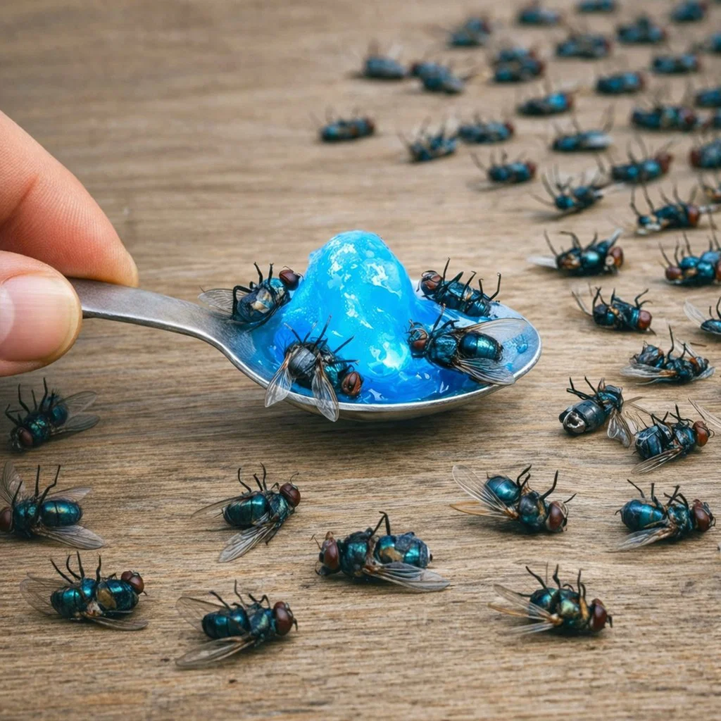 They all die instantly! Get rid of flies in no time – without poison and without spending any money.