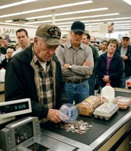 Veteran Counted Coins for BREAD — What Clint did Next STUNNED Entire Store