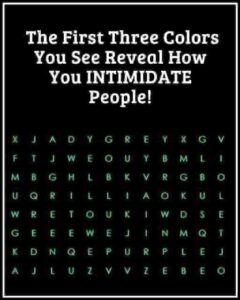 Color test: First color you see can say a lot about you