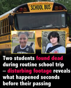 Two students found dead during routine school trip –footage reveals what happened seconds before crash