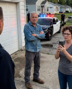 Neighbors Called the Authorities on My 72-Year-Old Dad for Getting Rid of Dogs for Money – When We Opened His Garage, the Officer Was Left in Tears