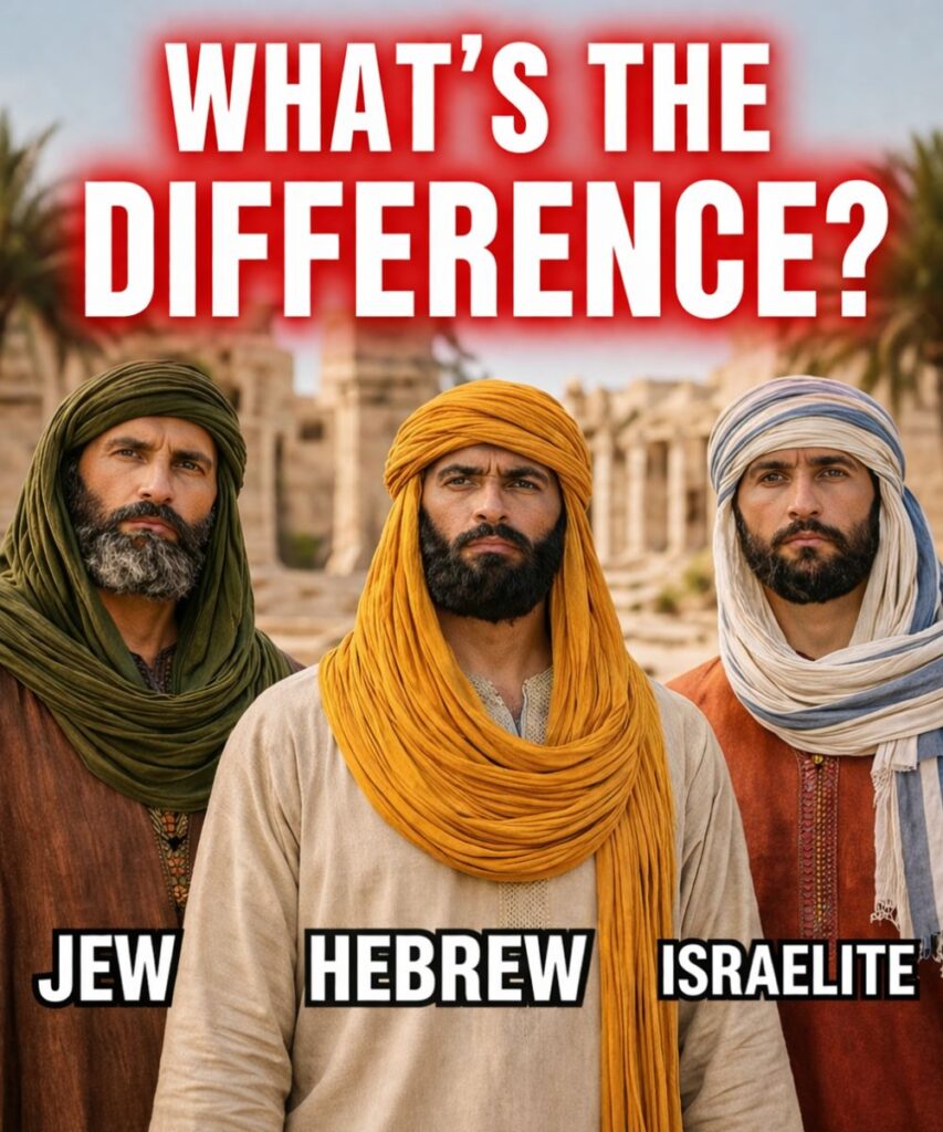 Differences between Hebrews, Israelites and Jews according to the historical and biblical context.
