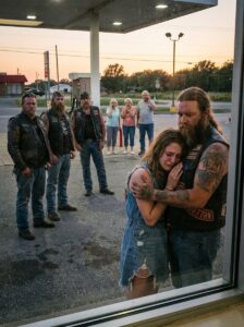 A Crying Girl Ran to a Group of Bikers at a Gas Station… and Within Minutes, Everyone Thought They Were the Danger