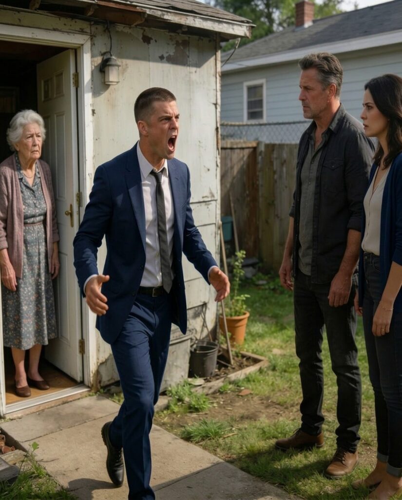 My grandson came by and asked why I was staying in a small room out back.