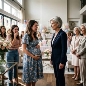 I Refused to Sign Her ‘Family Agreement’ After She Brought a Dog Cage to My Baby Shower and Said ‘This Is Exactly Where Your Daughter Belongs’—But What Happened Next Made My Husband Finally Choose Between His Mother’s Control and Our Unborn Child