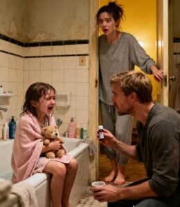 My five-year-old daughter always bathed with my husband.