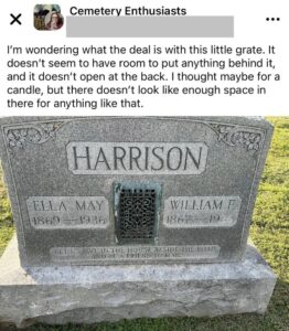 The Secret Behind This Grave’s Unusual Design: How a Simple Cast-Iron Detail Tells a Story of Home, Warmth, and Lasting Memory