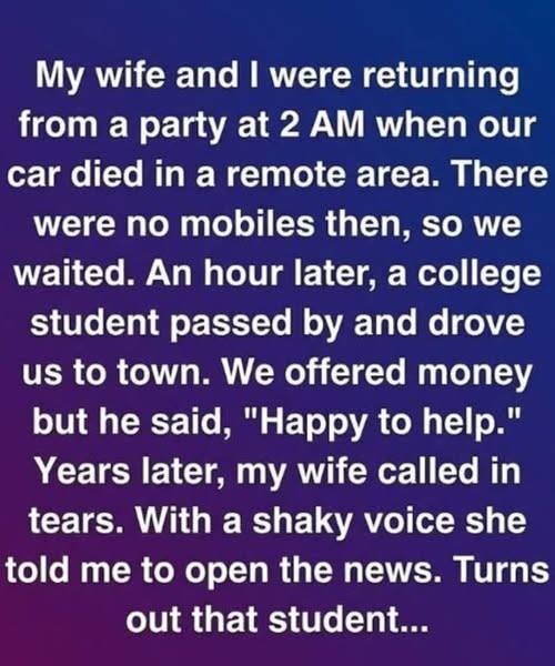 How One Selfless Student Made a Difference in a Critical Moment