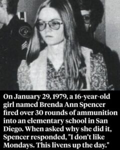 Brenda Ann Spencer, The Disturbed Perpetrator Behind The 1979 Cleveland Elementary School Shooting