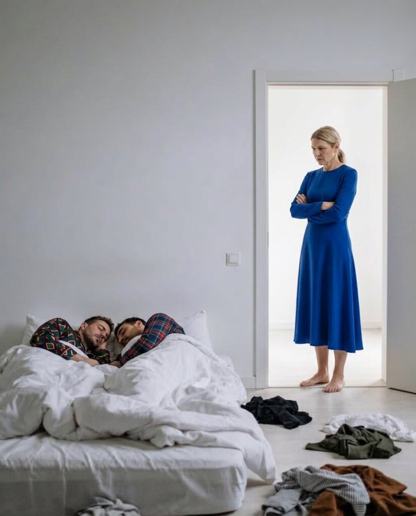 Today, around 11 a.m., Clara returned home after a four-month business trip. She didn’t call ahead to let her husband or son know she was coming.