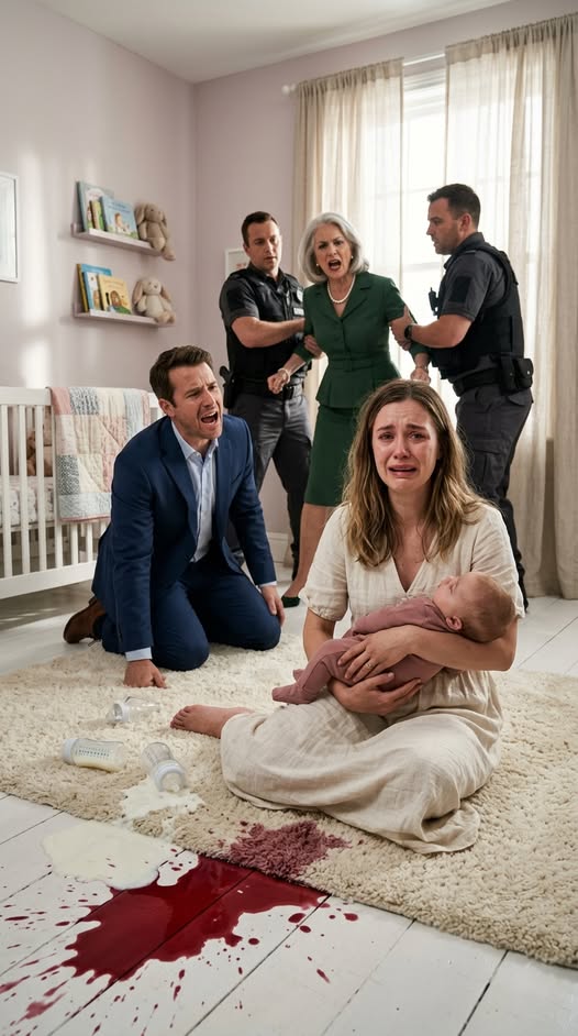 My MIL brought a $60,000 “elite brain-boosting serum” for our 4-month-old baby. The moment her car left, I shattered the glass vials into the bathroom sink. My husband grabbed my arm, furious. “You ungrateful psycho! I’ll never forgive this disrespect!” he roared. I didn’t flinch. “Peel the custom label off,” I whispered. He aggressively ripped the sticker back. Seeing the original black warning label underneath, his face went completely dead…