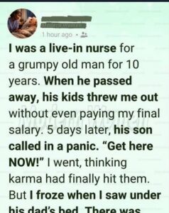 FORGOTTEN NO MORE Why A Millionaire Secretly Hid An Envelope Under His Bed For His Caregiver Of Ten Years