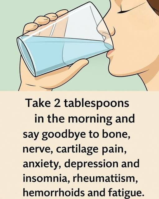 Take two tablespoons in the morning and say goodbye to bone pain, nerve problems, cartilage wear, anxiety, depression and insomnia.