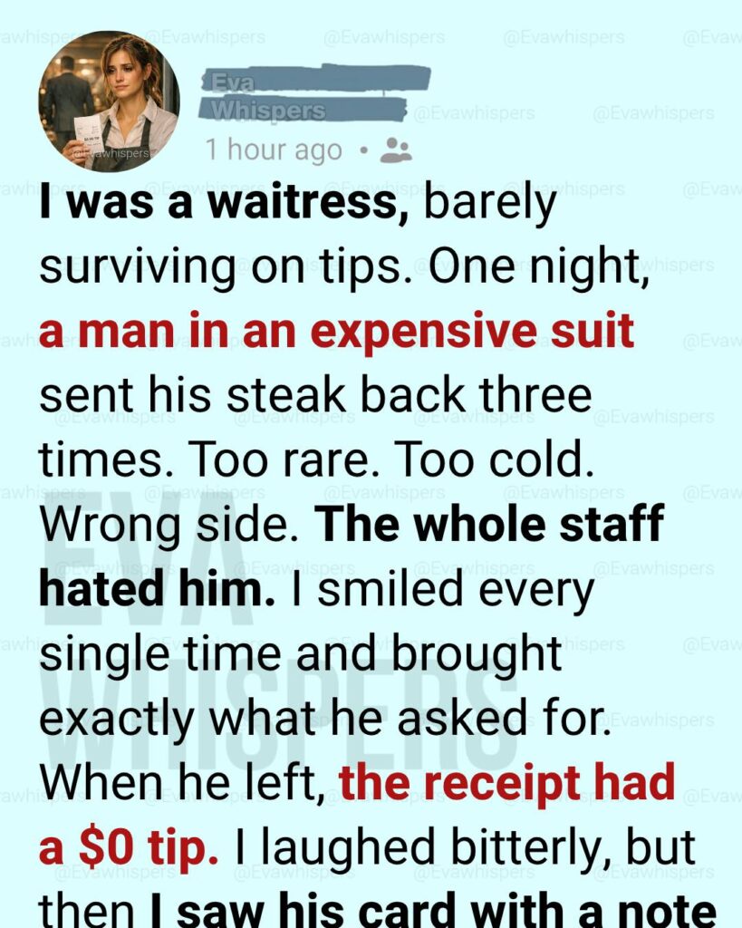 The Rudest Customer I Ever Served Left No Tip… But a Secret That Changed My Future