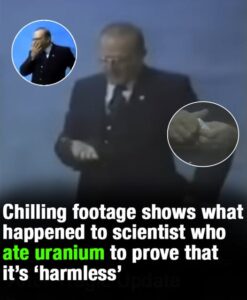 Footage shows what happened to scientist who ate uranium to prove point