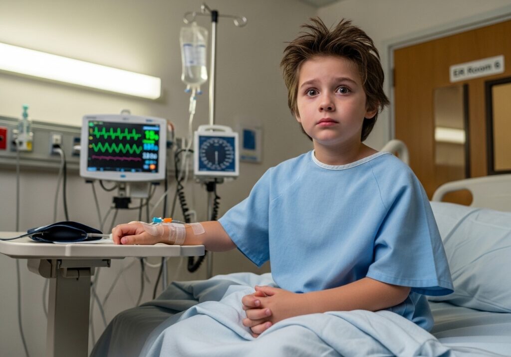 The Fall That Brought Him to ER Room 6 Didn’t Explain the Injuries — When We Checked His Side, This 7-Year-Old Boy Began Shaking and Screaming… The 10-Month Secret He Was Hiding