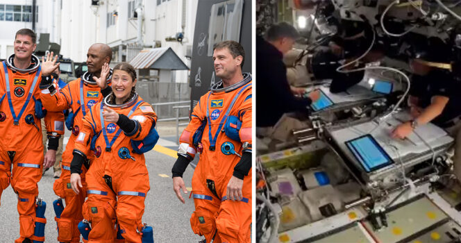 Detail in Artemis II video sparks claim that mission is being faked with green screens