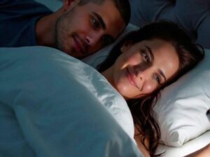 I got back early from a trip, my wife wasn’t home. I called her—she said she was in our bed.