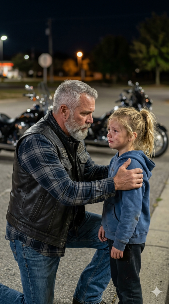 Biker Jack Thought He Was Helping a Lost Child — Until He Found Her Mother Unresponsive and Discovered They Had Been Quietly Followed All Along