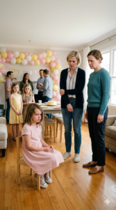 At a Family Birthday Party, a 7-Year-Old Girl Was Told to “Step Back” So Others Could Shine — Until Her Mother Saw Tears in Her Eyes and Strands of Hair on the Floor, Leaving Her Frozen in Place