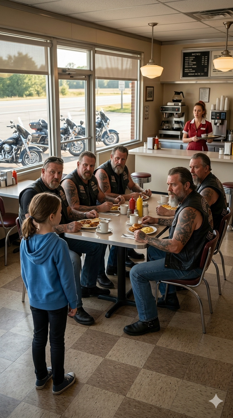 Biker Thought He Had Buried His Friend Years Ago — But When a Little Girl Walked In With His Daughter’s Eyes and Whispered “He’s Still Watching You,” She Revealed a Secret the Biker Group Had Never Known