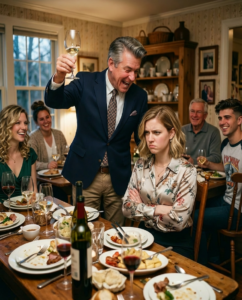 My dad has a brand-new truck from me for his 60th birthday. At dinner, he raised his glass and said, “To my idiot daughter, trying to buy love with money.” Everyone laughed. I just stood up, smiled, and left without a word. The next morning, his driveway was empty. My phone exploded with 108 missed calls.