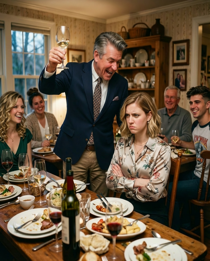 My dad has a brand-new truck from me for his 60th birthday. At dinner, he raised his glass and said, “To my idiot daughter, trying to buy love with money.” Everyone laughed. I just stood up, smiled, and left without a word. The next morning, his driveway was empty. My phone exploded with 108 missed calls.