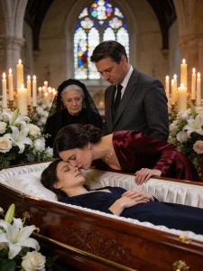 At my daughter’s funeral, her husband’s mistress leaned close and whispered, “I won”… until the lawyer stepped forward, asked for silence, and began reading the will.