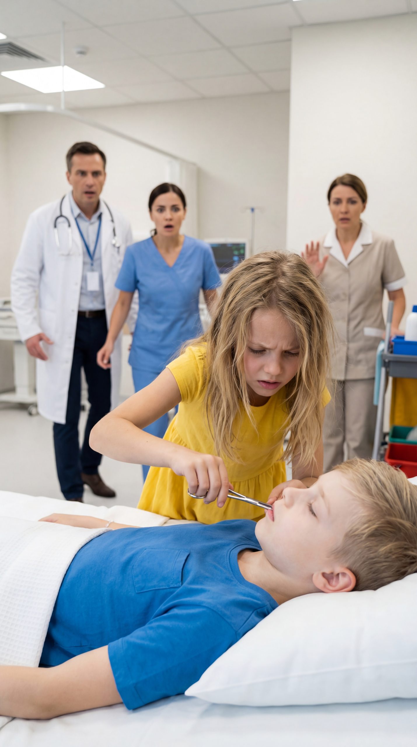 A Powerful Father Watched His Son Fade as Top Specialists Found No Answers — But When a Little Girl Whispered “Please… check his throat,” a Hidden Truth Finally Came to Light