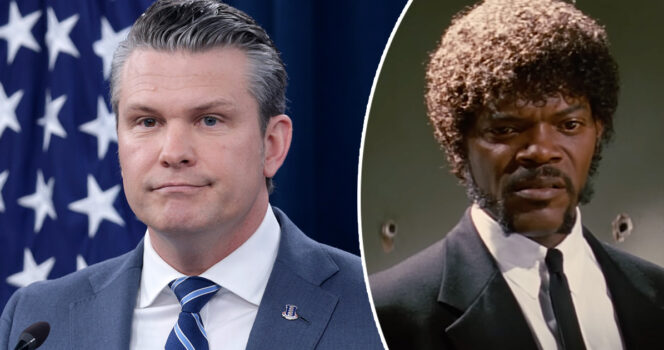 Pete Hegseth quotes fake Bible passage that’s actually from Pulp Fiction