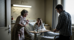 “17 YEARS AFTER ABANDONING ME, MY TOXIC MOTHER BARGED INTO THE WARD TO SNATCH MY NEWBORN. THEN, MY ‘BORING’ HUSBAND CALMLY LOCKED THE DOOR…”