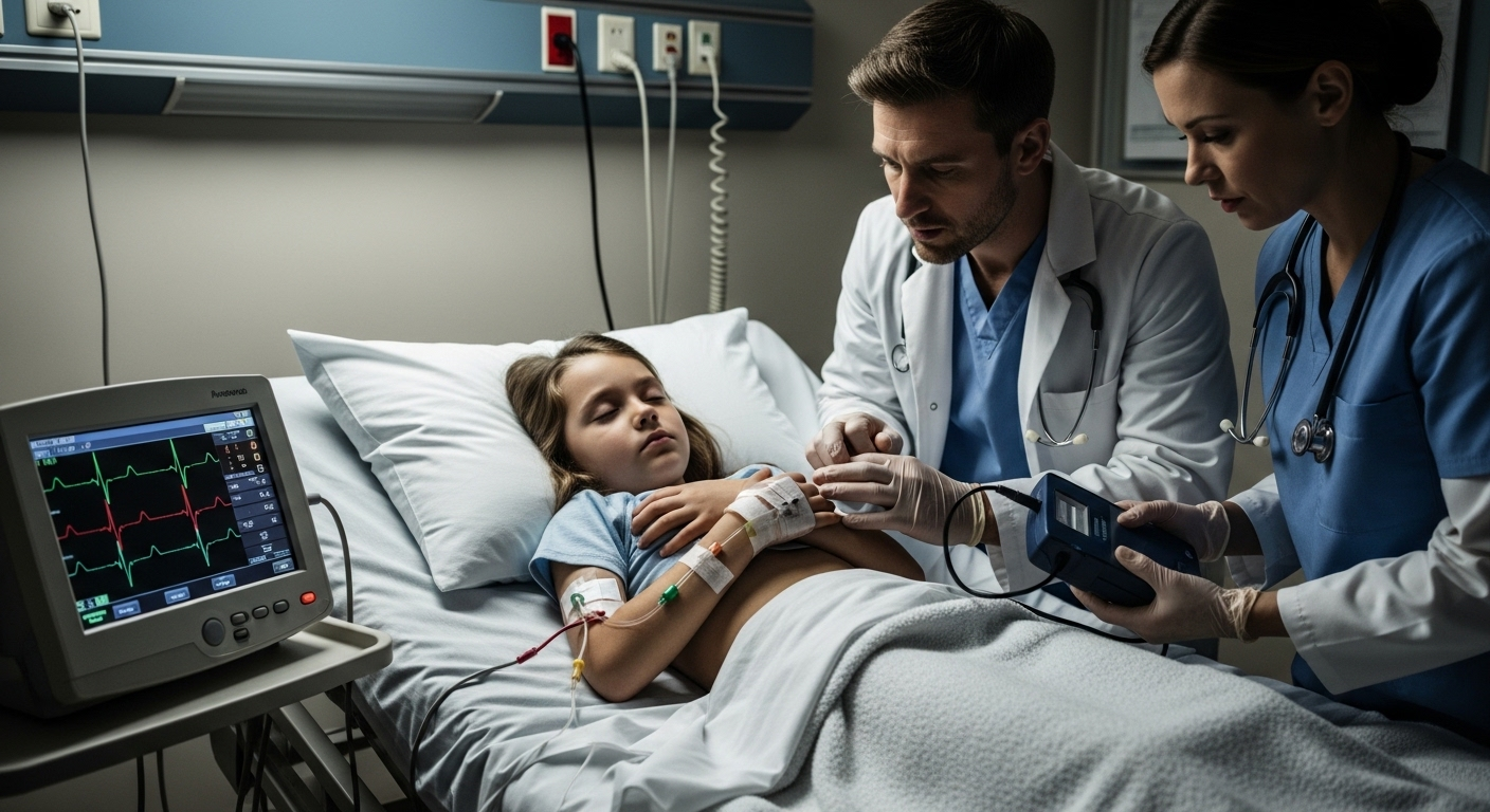 I’ve seen it all in the ER, but this? My hands are literally shaking. This kid is flatlining, yet she’s guarding her chest like a shield. Why?