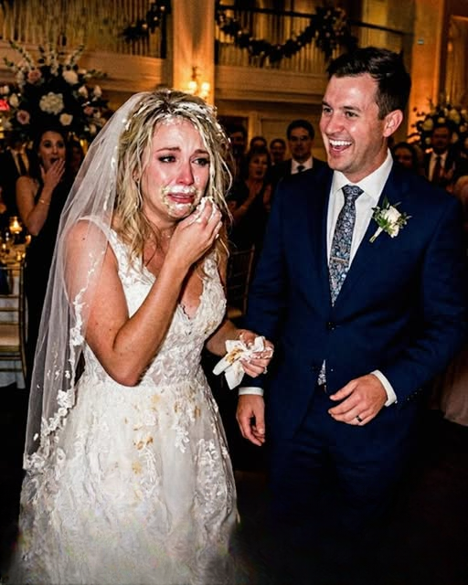 Groom Smashes Bride’s Face Into Wedding Cake as a “Joke” — Brother’s Bold Reaction Leaves Guests Speechless