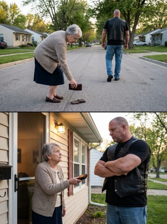 I Found a Biker’s Wallet in the Street… But When I Returned It, He Just Looked at Me and Walked Away