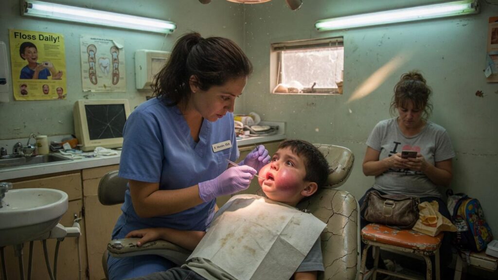 The 8-Year-Old Boy’s Mouth Was So Swollen He Could Barely Speak… Maybe That Was Exactly Why Someone Had Let It Get That Bad. The Horrifying Secret Found Under The Light Of A Penlight. A Mother’s Smile That Hid A Monster.